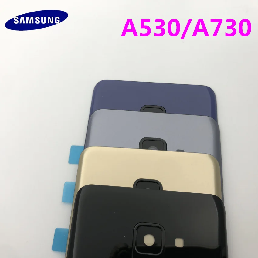 Новая Оригинальная Задняя крышка батареи для samsung Galaxy A8 A530 A530F A730 A730F Задняя стеклянная крышка корпуса с логотипом+ наклейка+ Инструменты