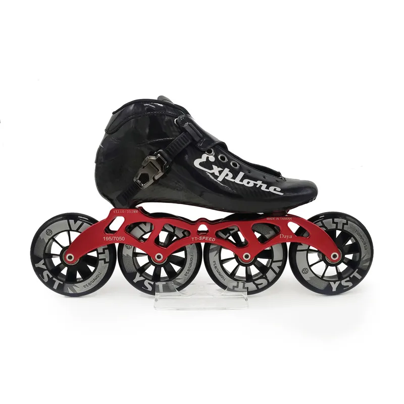 HOOMORE Explorer 4-wheels Carbon Fibre Inline Speed EUR 28-45 Kids Adults Male Female 4X110mm 110mm 100/90mm Whole Skates Worth Adult Roller Skates Kids Roller Shoes