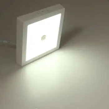 

90 LED Ceiling Light Infrared PIR Sensor Flush Mounted Decor Home Lamp Human Body Motion Induction + Light Control Lights