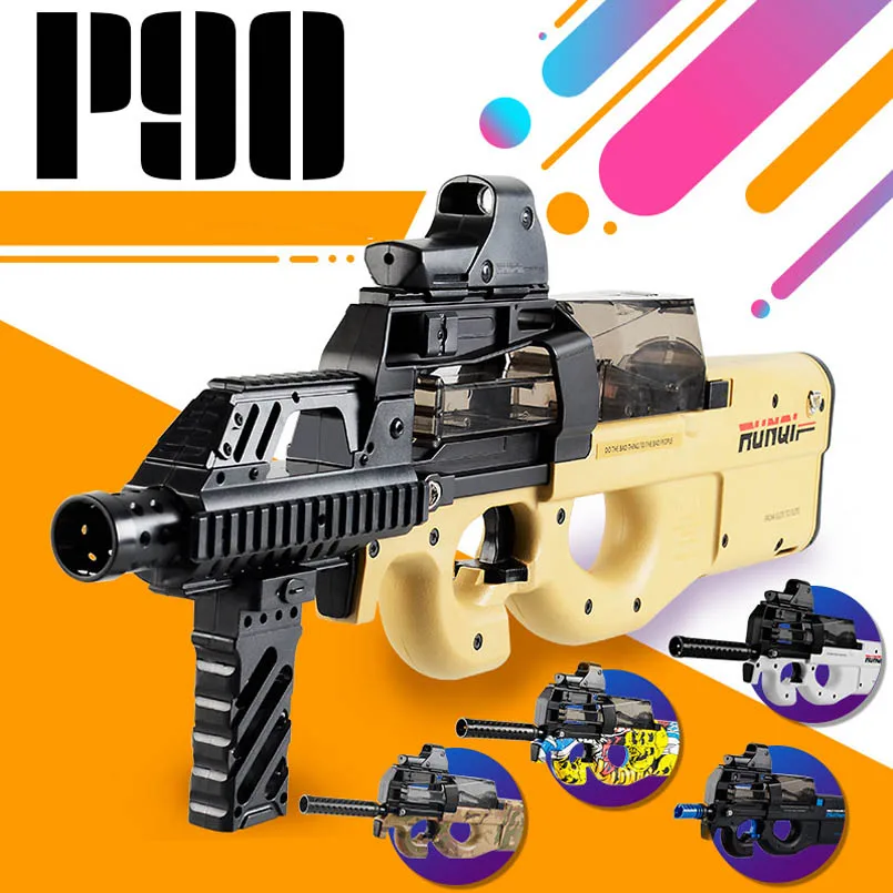 Электрический P90 игрушечный пистолет Граффити Мягкая вода мраморный на открытом