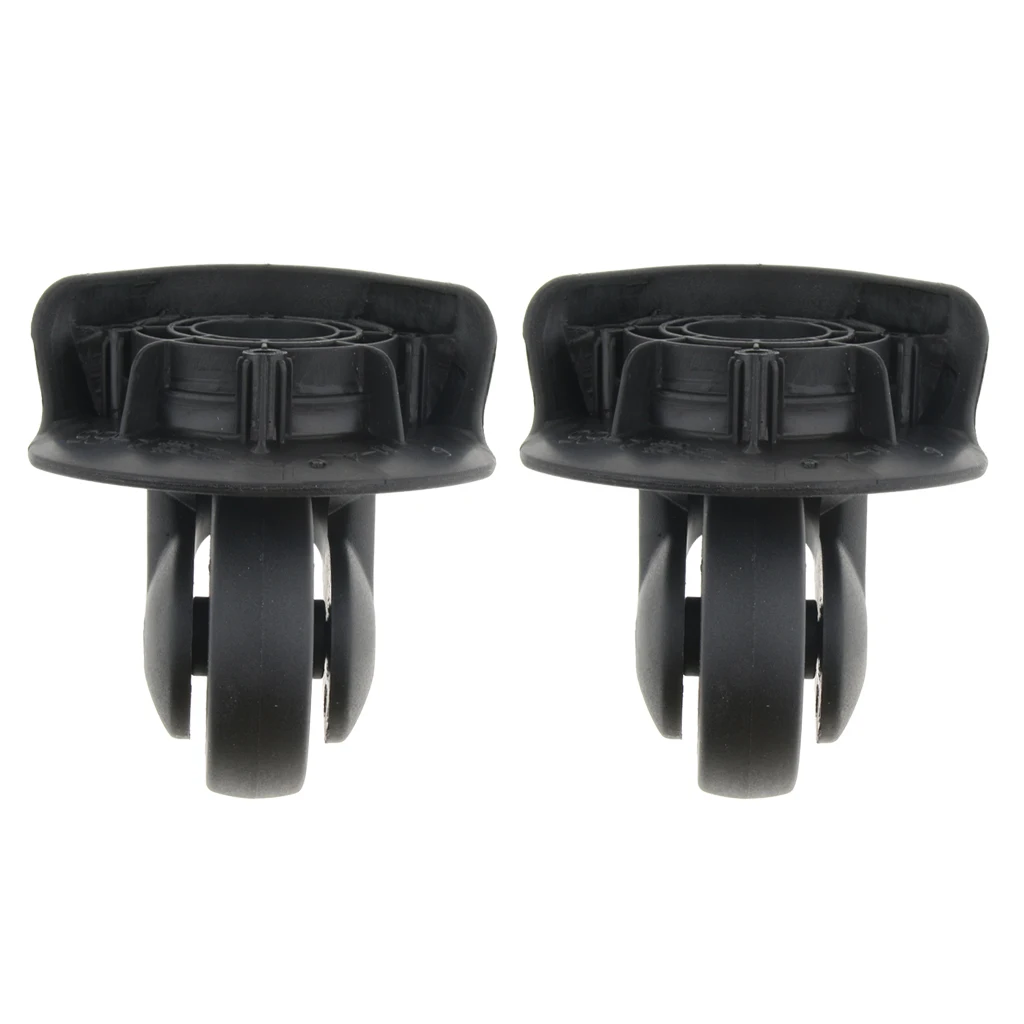 1 Pair Luggage Wheels Replacement Universal Trolley Fixed Casters - Flexible and High Quality （A65-Small Size）