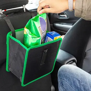 

Car Trash Can Auto Seat Back Hanging Storage Bag Organizer Garbage Rubbish Bin Applicable to 99% of the Models on the Market