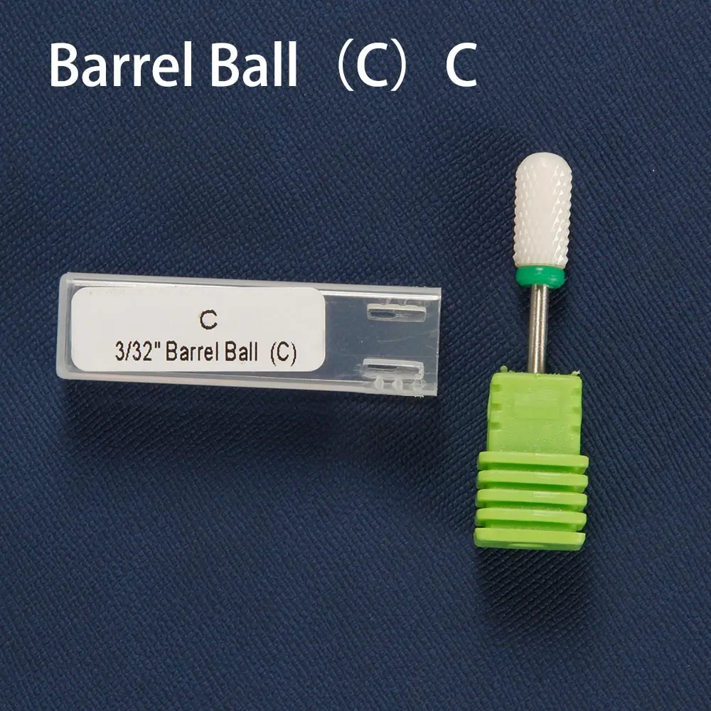 Barrel Ball (Coarse) Керамический сверло для ногтей инструменты для дизайна ногтей Резак для электрического маникюрного станка аксессуары электрические фрезы для маникюра - Цвет: Barrel Ball (Coarse)