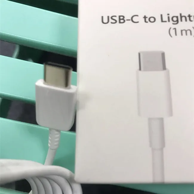 

10pcs/lot 2019 New AAAAA+ 1M USB-C to Lightnin Cable USB 2.0 Data Sync Charge Cable For Ap Macbook For with retail box