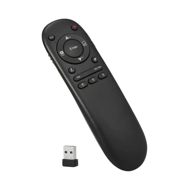 

504F Laser-Pointer 2.4G Wireless Air Mouse with Oscope Ppt Presenter Handheld Remote Control For Android Tv Box Notebook Smart T