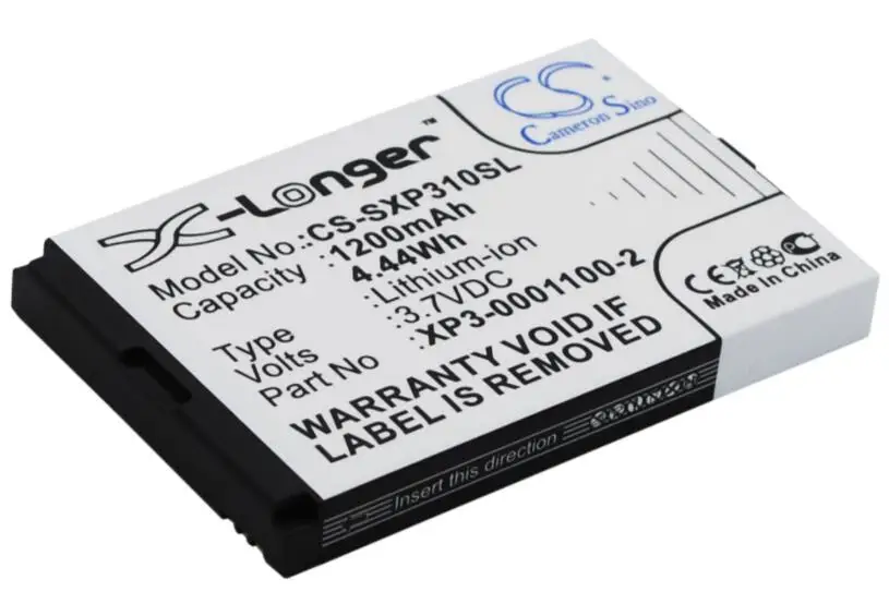 Cameron sino 1200 мАч батарея для SOCKETMOBILE Sonim XP3-S XP3 Enduro XP3-0001100-2 мобильный, Смартфон батарея