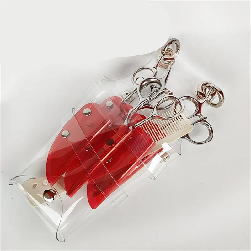 8 Color Transparent Hairdressing Scissors Bag Salon Holster Pouch Holder Storage Hairdressing Styling Tools Messenger bag 40#7