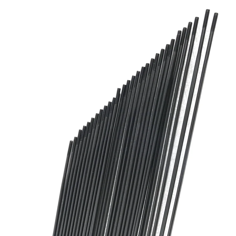 Bicycle Parts Bike Accessories Bicycle Spokes 12pcs/lot Pillar 1423 PSR spokes J-hook J-type J-bend Gauge 14G 2.0 J-curve Flat Bladed Aero 168mm-302mm MTB road bike