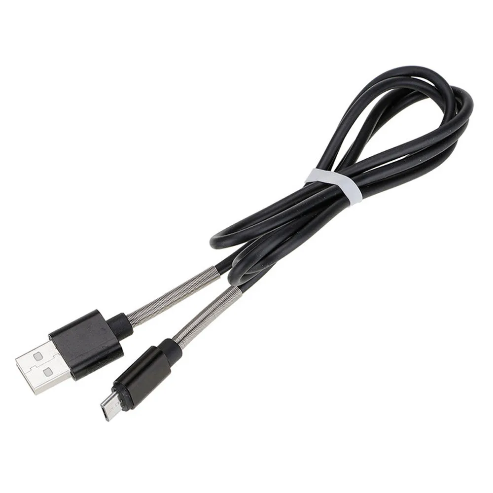 Прочный пружинный анти-сломающийся Micro USB зарядный кабель-трос для синхронизации данных телефон USB к Micro USB быстрый безопасный зарядный кабель 30
