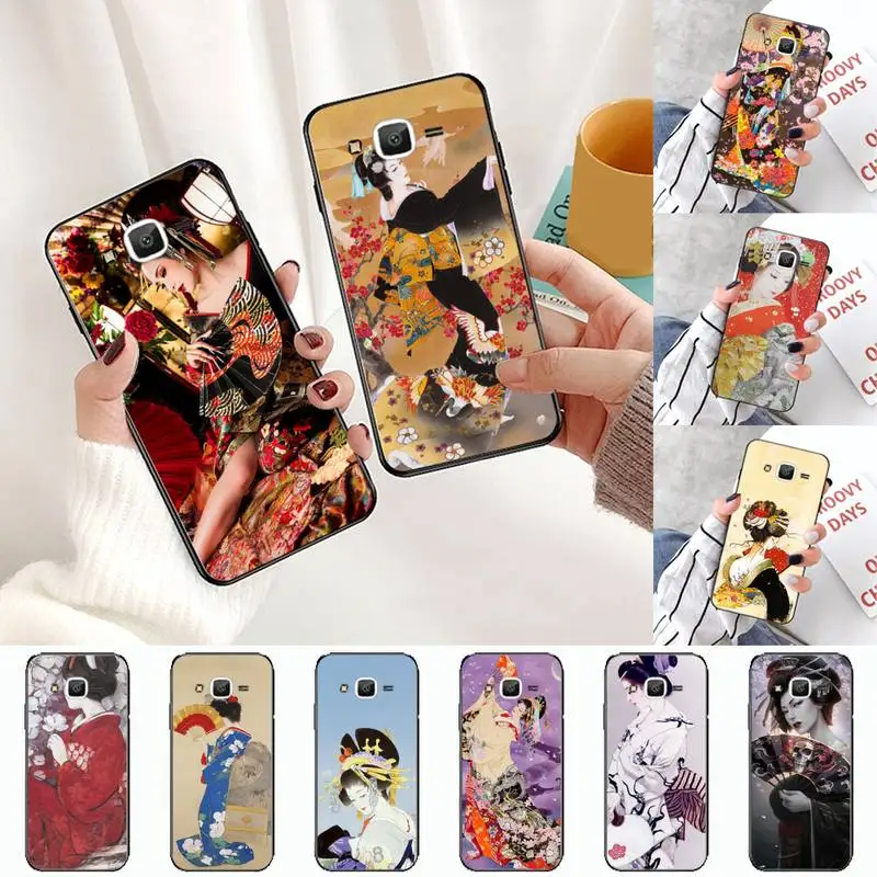 

Japanese geisha Luxury Unique Design Phone Case For Samsung Galaxy J2 J4 J5 J6 J7 J8 2016 2017 2018 Prime Pro plus Neo duo