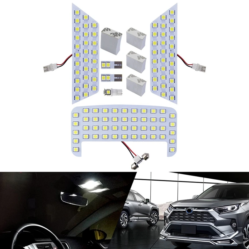 Для RAV4 светодиодный светильник для комнаты 6000K внутренний лампы чтения s Toyota 50 Series