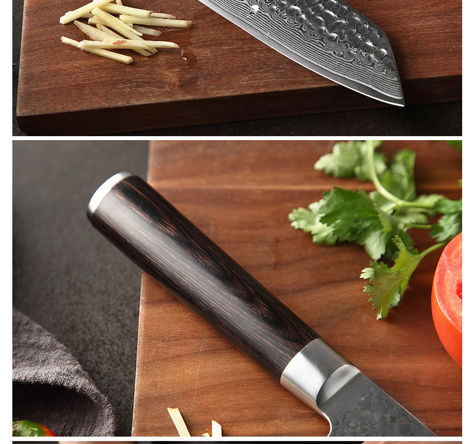 XINZUO 8.5" inch Chef's Knife Damascus Steel Kitchen Accessories Advanced Gyotou Knife Pakka Wood Handle Best Gift Knives