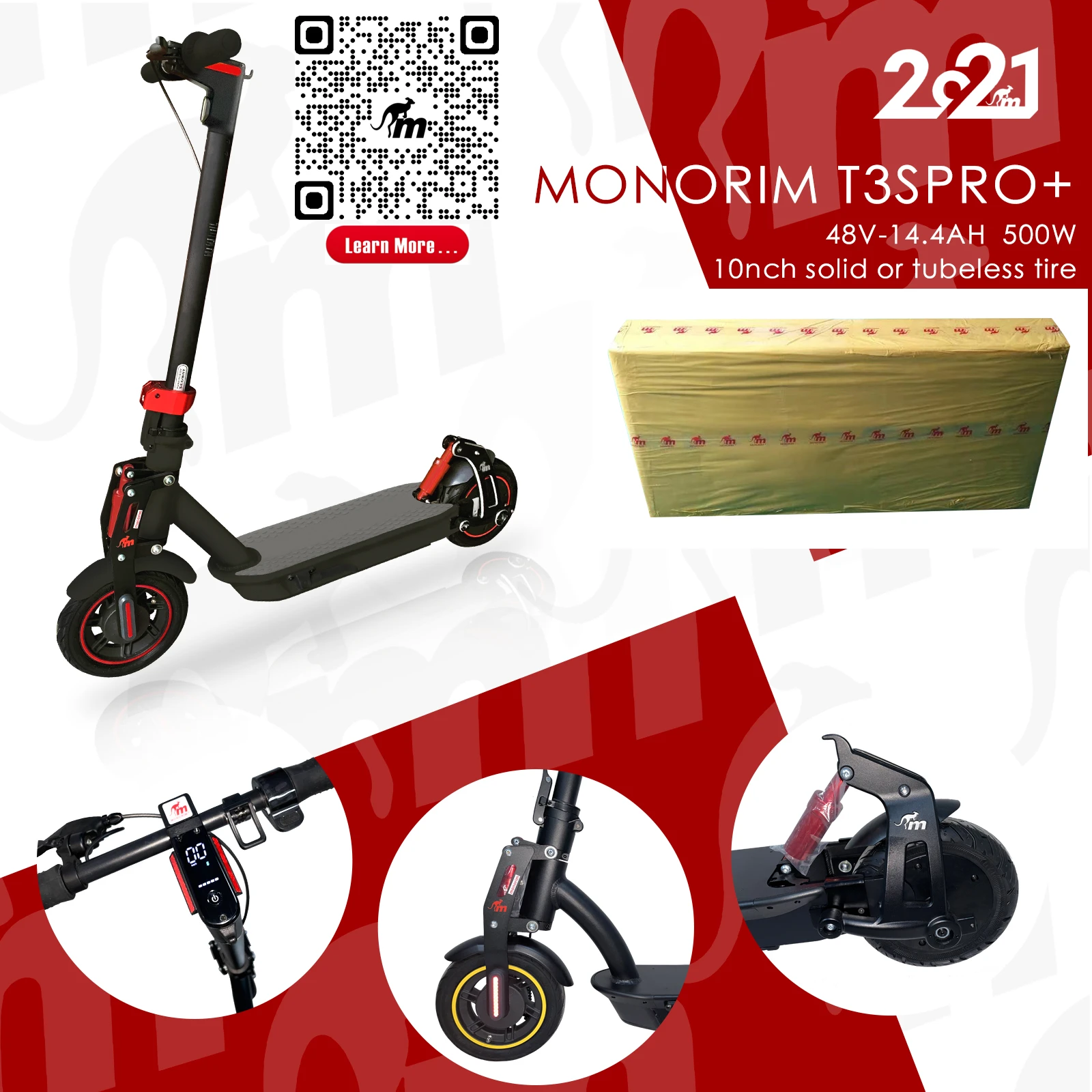 Monorim T3s Pro+ 36v 14.4ah 48v 14.4ah - Scooter Parts \u0026 Accessories -  AliExpress