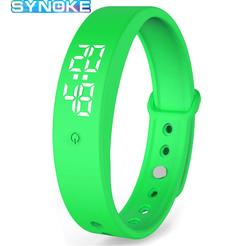 

SYNOKE Body Temperature Smart Bracelet Precise Display Smart Band Clock Time Hours Simple Design Smart Wristband For Men Women
