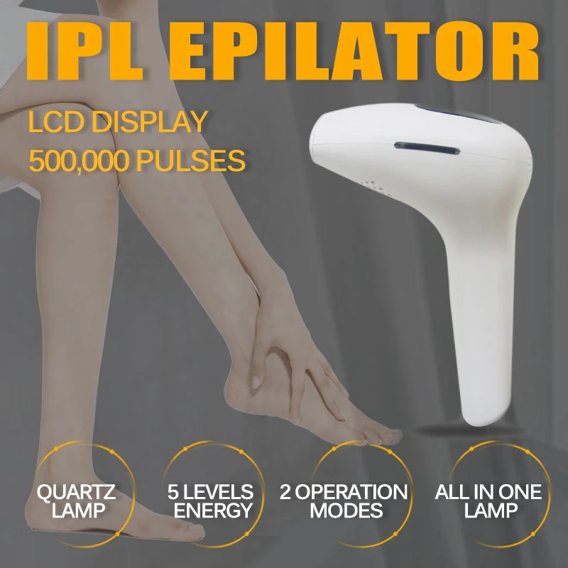 IPL лазерный эпилятор для удаления волос 500000 вспышек ЖК дисплей постоянный