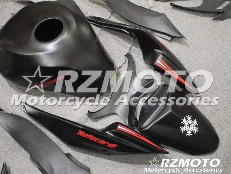 4 подарки ABS литьевая форма мотоцикл Полный обтекатели подходит для Kawasaki ZX-6R 09 10 11 12 2009-2012 набор на заказ матовый черный хороший