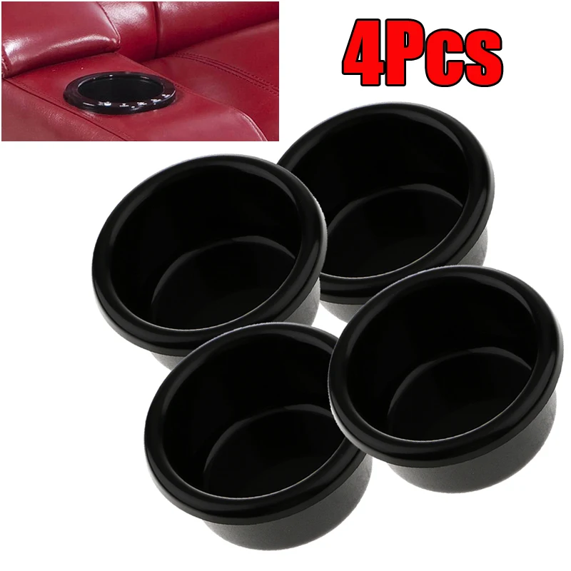 Черный пластиковый держатель чашки для воды/напитков Встраиваемый автофургона