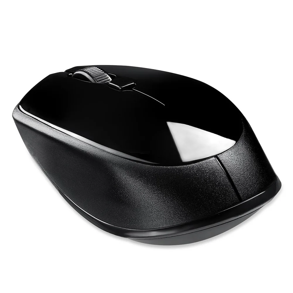 Черный Горячая Беспроводная bluetooth-мышка 2400 dpi 4 кнопки перезаряжаемые оптические мыши для портативных ПК Игр - Цвет: Черный