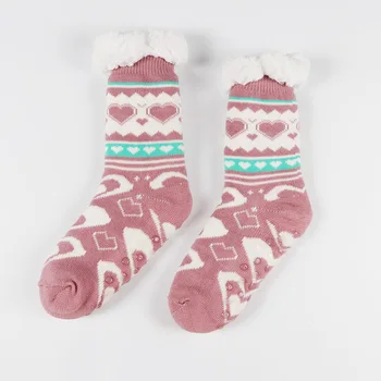 

Extra-warm Fleece Indoor Socks Stretchy Comfortable Thick for Winter Home Office TB Sale