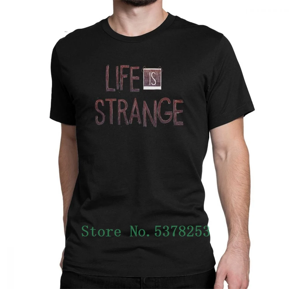 Мужские футболки с логотипом Life Is Strange, летние повседневные футболки, топы с короткими рукавами, Повседневная футболка, Большие футболки
