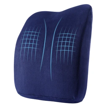 

Lumbar Support Pillow Soft Waist Support Pillow Large Memory Foam Antibacterial Cushion For Home Office Travelling Back Pillows