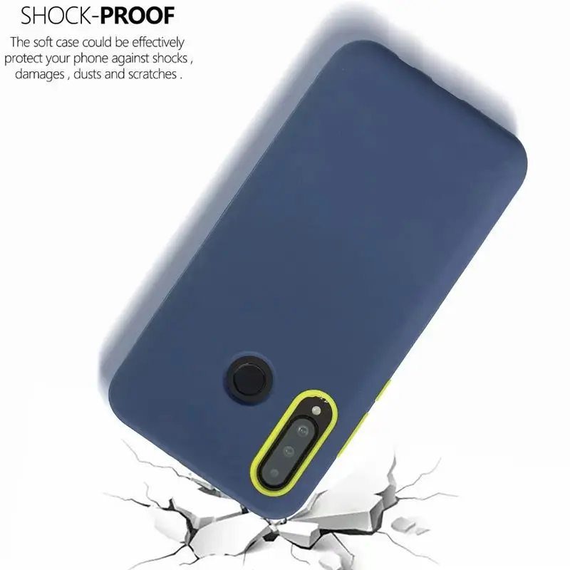 Противоударный чехол для телефона s для iPhone 11 11Pro Max XR XS Max X 8 7 6 6S Plus, Защитный Гибридный жесткий резиновый защитный чехол - Цвет: Blue