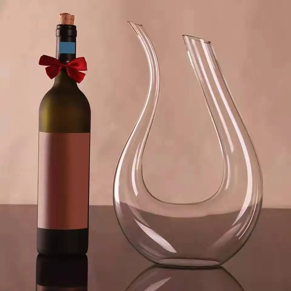 U-образный графин для вина, Подарочная коробка, арфа, лебедь, графин, кристалл, креативный винный сепаратор