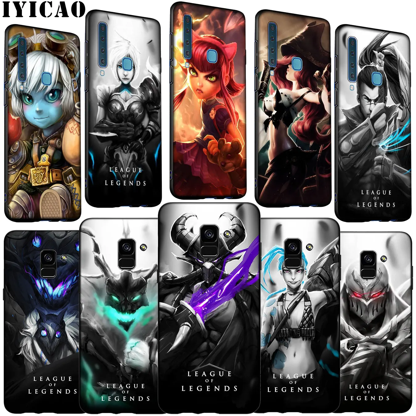 lol League of Legends Soft Silicone Phone Case for Samsung Galaxy A6 A7 A8 A9 2018 A3 A5 2016 2017 Note 9 8 10 Plus |