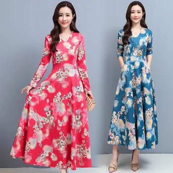 

L 2020 Spring and Autumn New Style WOMEN'S Dress Slim Fit Slimming