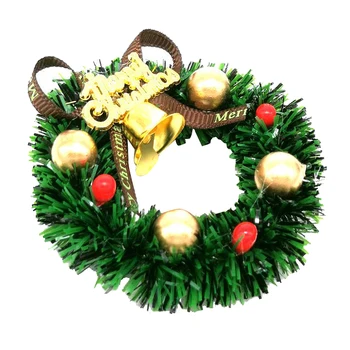 

Mini Christmas Wreaths Creative Xmas Art Supplies for 1/12 Dollhouse Christmas Crafts and Decorations