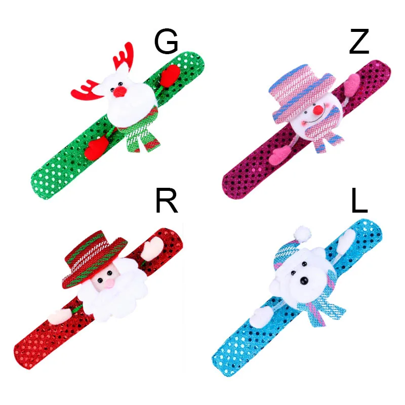 Светодиодный светильник, светящийся Рождественский светящийся браслет на запястье, Рождественский ослепительный игрушечный Рождественский Декор, орнамент