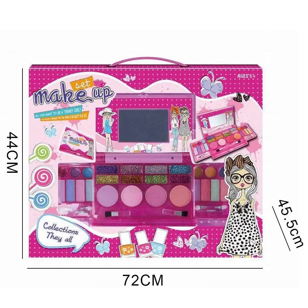 Горячая Детский ролевой Игровой дом игрушка Нетоксичная имитация девочка принцесса макияж коробка набор подарок на день рождения интерес обучение
