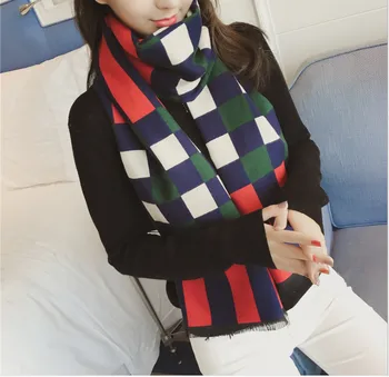 

2020 New Fashion Luxury Blanket Scarf Double Faced Faux Cashmere Scarf Shawl All-Match Antumn And Winter Plaid Scarf For Women