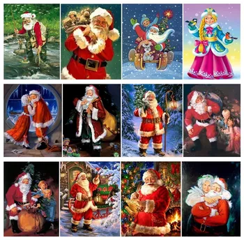 

5D DIY Diamond Painting Christmas 2020 Diamond Embroidery Santa Diamond Painting Home Gift Cross Stitch