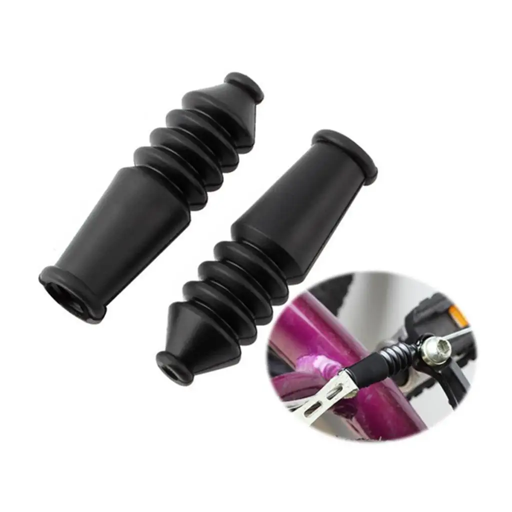 Perfeclan 10pcs MTB Bike V Brake Cable Rubber Boot Protection Sleeve Cover