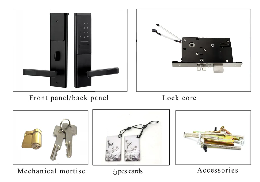 Bluetooth Smart Home Keyless Intelligent Door Lock TTlock app Cerradura Inteligente With TThotel Online Management System
