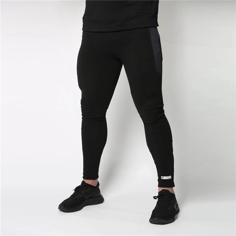 GYMPXINRAN, Осенние новые мужские черные штаны для бега, повседневные Брендовые спортивные быстросохнущие брюки высокого качества, спортивные штаны для бодибилдинга