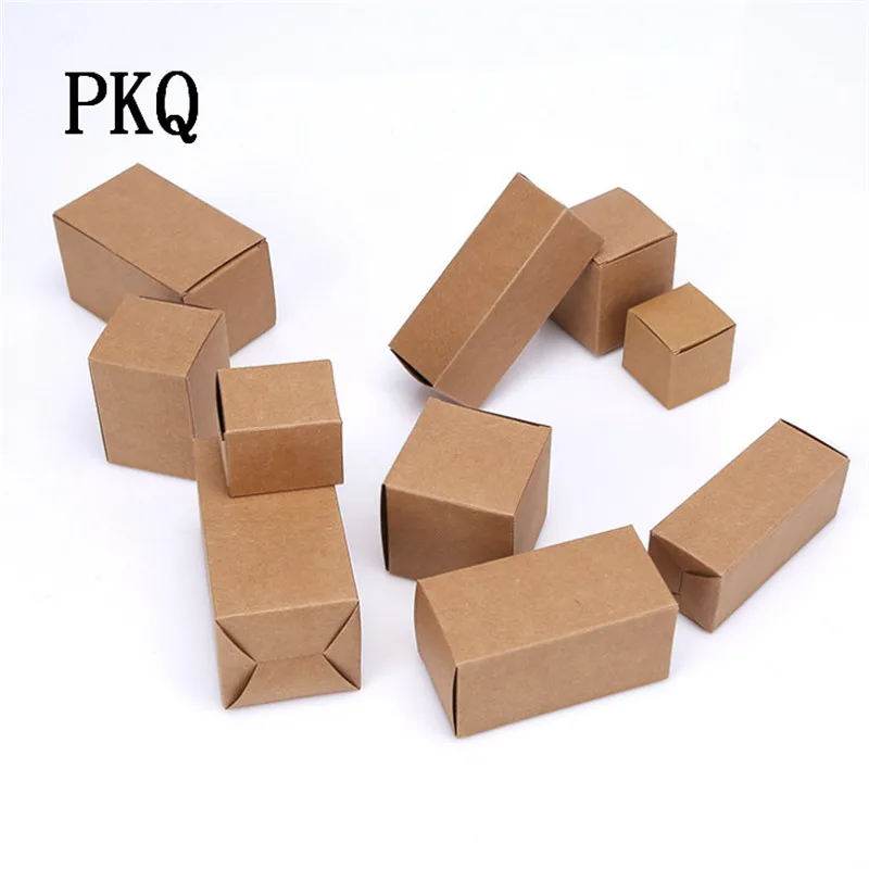 Высокое качество крафт-бумага коробка для подарочной упаковки DIY белая упаковка коробки белые конфеты коробка мыло ручной работы картонная коробка 100 шт