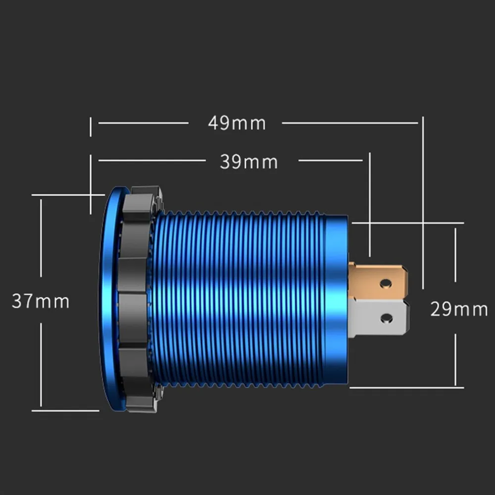 QC3.0 DC12V-24V двойной USB светодиодный дисплей Авто Быстрая зарядка зарядное устройство для телефона адаптер для мотоцикла розетка зарядное устройство s