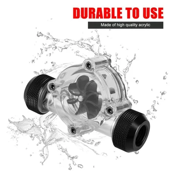 

Flow Meter Indicator 8 Impeller G1/4 Threaded Port PC Water Cooling System Flow Meter Indicator FKU66
