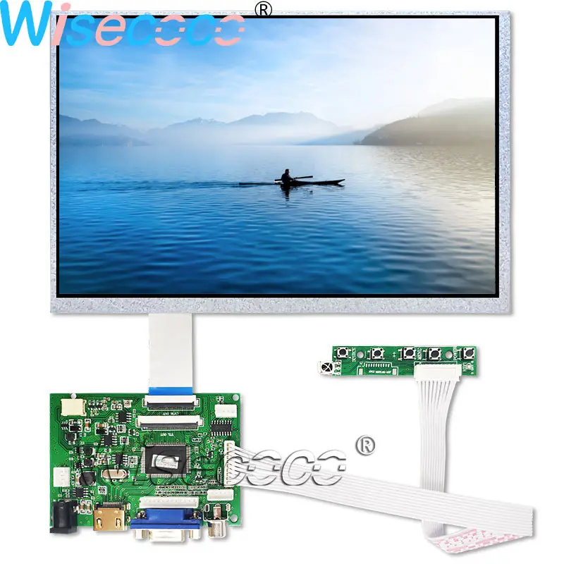 

Wisecoco 10.1" LCD Screen IPS Display 1280*800 Panel High Brightness with 50pin 40 pin LVDS VGA HDMI Driver Board for Tablet