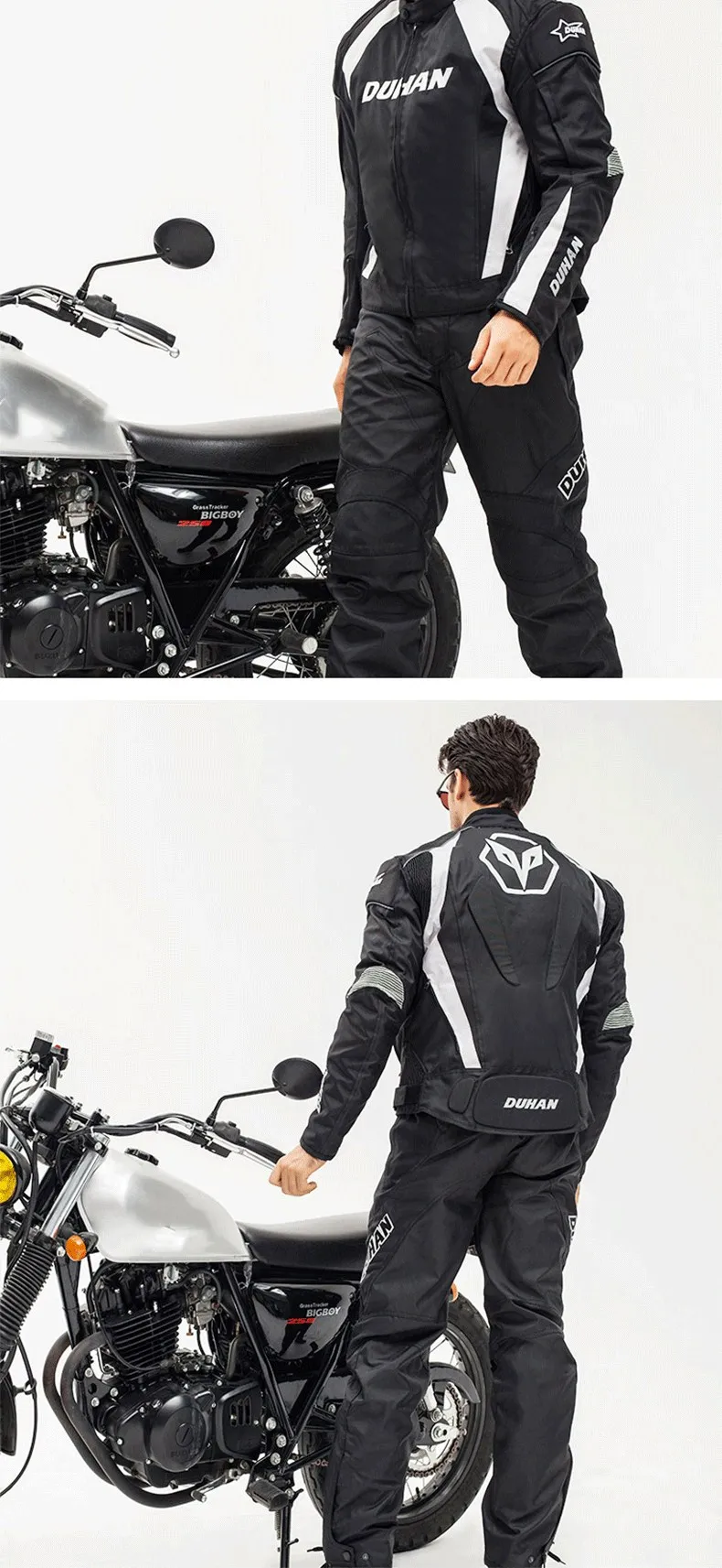 DUHAN мото rcycle riding suit racing suit куртка брюки мужские беговые зимние теплые ветрозащитные Анти-вестлинг Оксфорд мото одежда