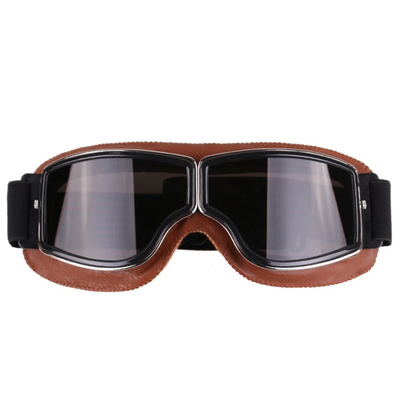 Motorcycle Goggles Helmet Pilot Scooter Retro Moto Outdoor Dirt Bike Riding Sunglasses Motocross Glasses Vintage Off-Road ATV