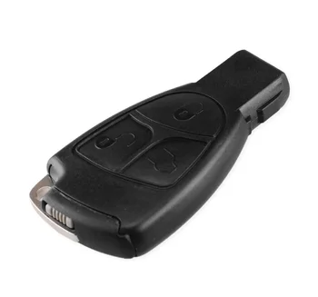 

SPC Buttons Smart Key Case Fob Case Shell With Battery Holder Clip For Mercedes Benz MB C E ML S SL SLK CLK AMG Soft Button