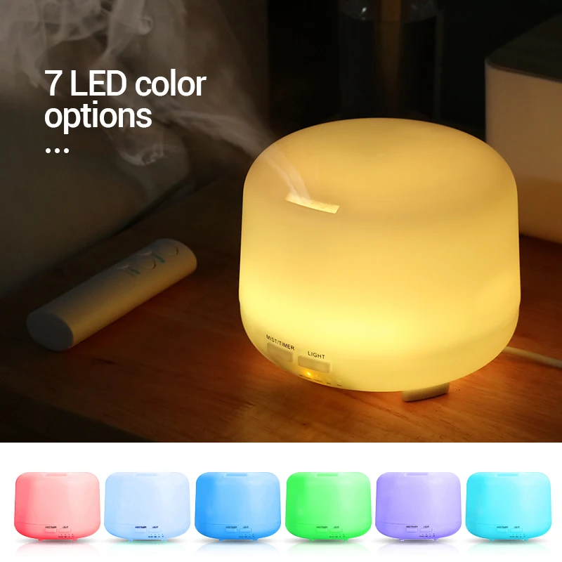 Ultrasonic Aromatherapy Humidifier Essential Oil Diffuser Air Purifier for Home Mist Maker Aroma Diffuser Fogger LED Light 300ML