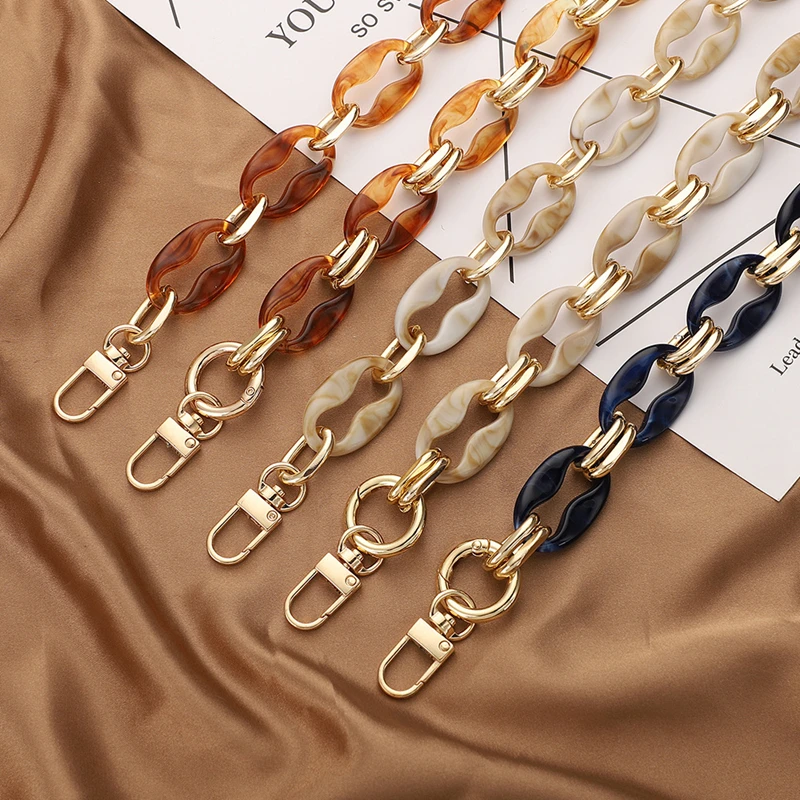 

1pc/lot 40/60cm Acrylic Bag Chain Removable Handbag Strap Plastic Purse Chains Waist Belt for Women's Diy Jewelry Findings