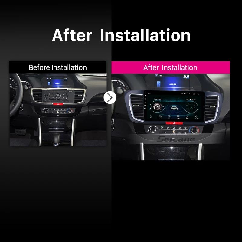 Seicane 10," HD Android8.1 Автомобильный gps 2Din Navi авторадио стерео для Honda Accord 2013 9 2.0L низкая версия БЛОК Поддержка Carplay TPMS