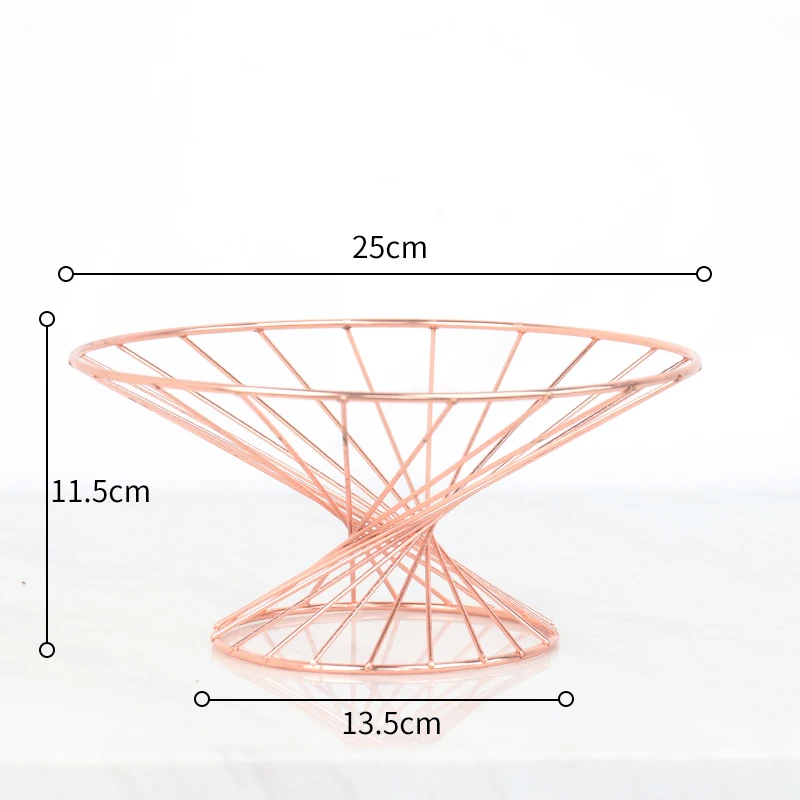 Прямой маркетинг креативная кованая тарелка для фруктов современная домашняя гостиная столовая журнальный столик фруктовая Чаша корзина для хранения - Цвет: B