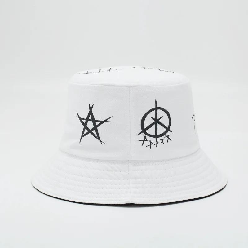 New Women Cotton Bucket Hat Man Casual Black White Patchwork Brim Fisherman Fishing Hat Cap Casquette Gorros