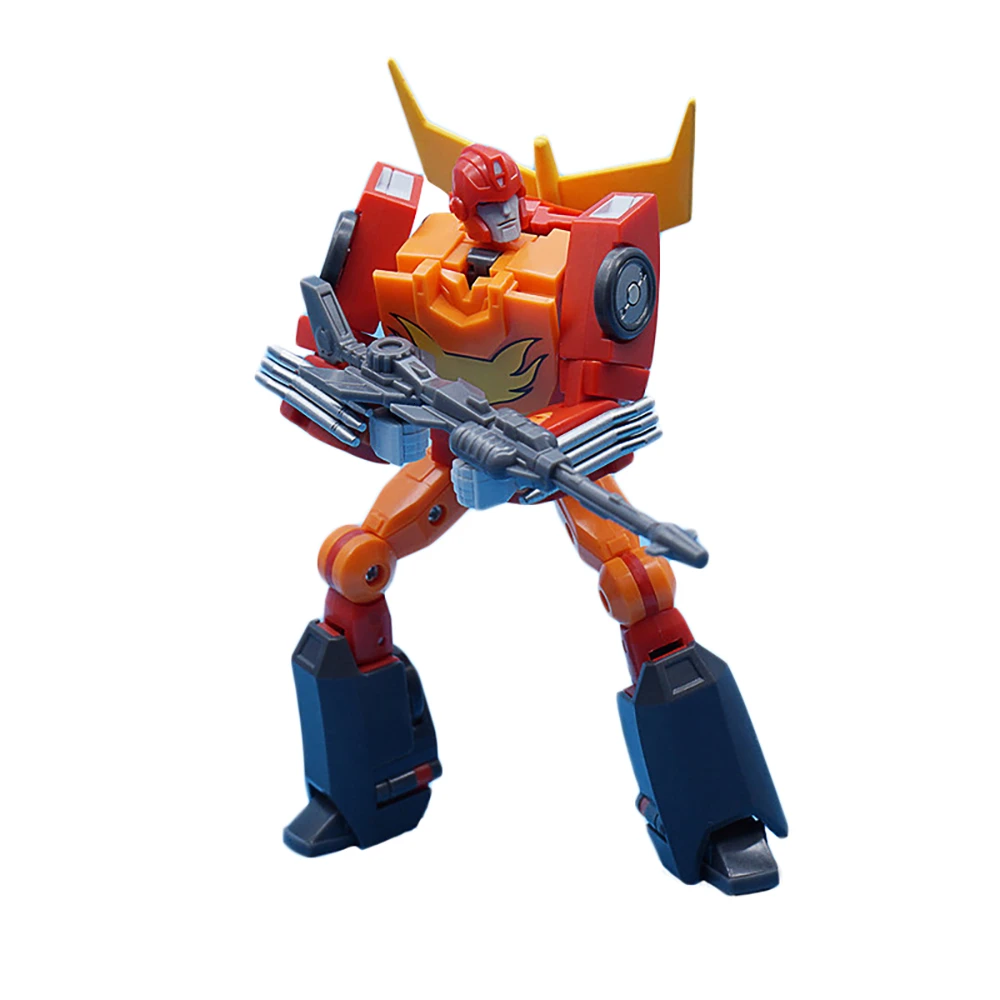 MFT MS19 MS-19 G1 Transformation Toy Rodimus Prime HotRod Commander Action Movie Figures Model ABS 12CM KO Deformation Car Robot